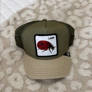 Goorin Bros Olive and Tan Ladybug Trucker Hat